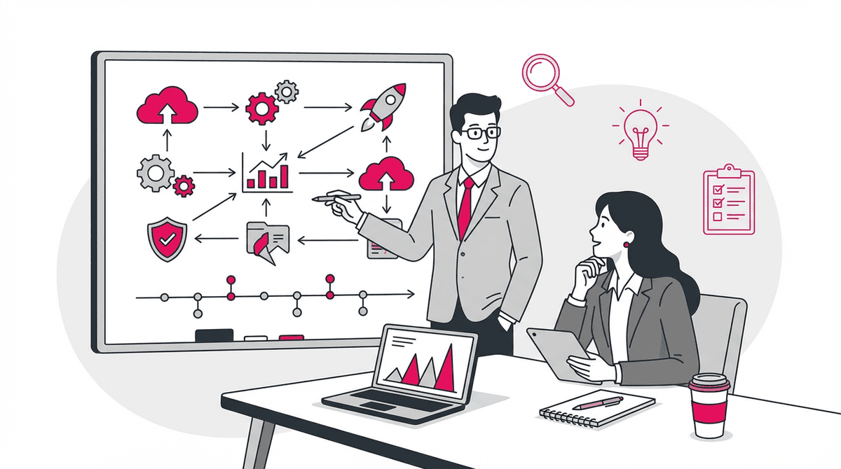 Technology consulting illustration