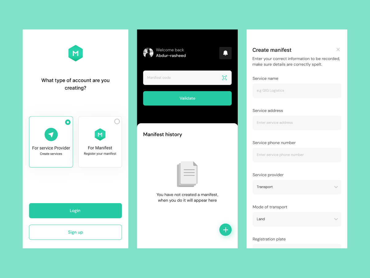 Manifest — Travel